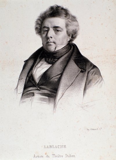 Porträt von Luigi Lablache (1794-1858), italienischer und französischer Opernsänger von Anonymous Anonymous