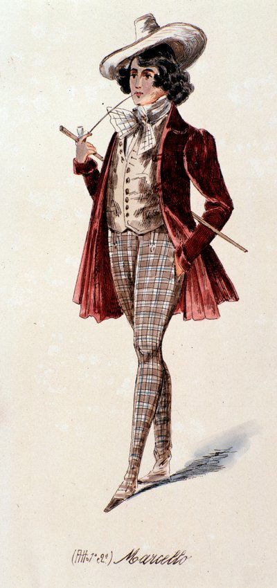 Porträt von Marcello, aus La Bohème von Puccini (1892-1895) von Anonymous Anonymous