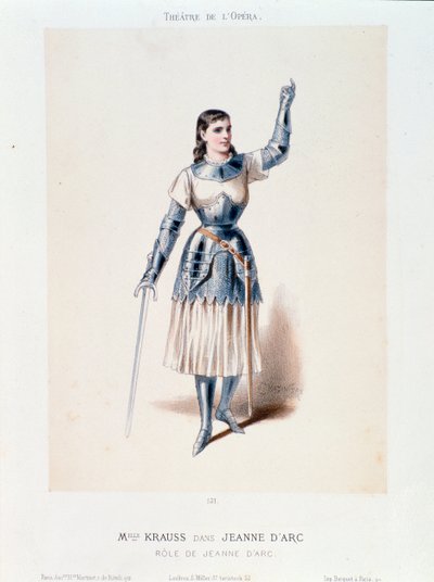 Porträt von Miss Krauss, in der Oper Jeanne d