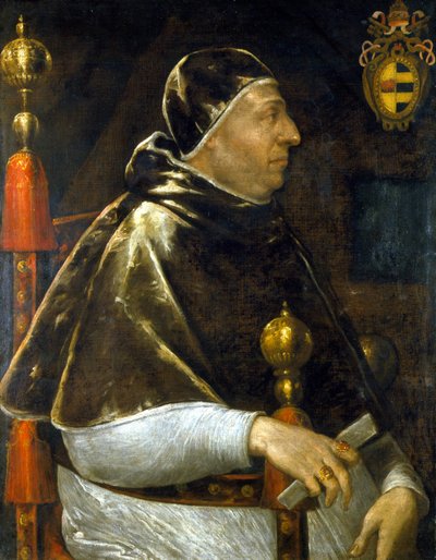 Porträt von Papst Alexander VI. (Rodrigo Borgia 1431-1503). Anonymes Gemälde. Mailand von Anonymous Anonymous