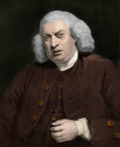 Porträt von Samuel Johnson (1709-1784), englischer Schriftsteller von Anonymous Anonymous
