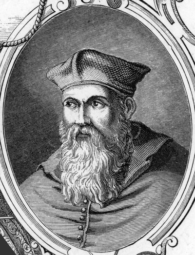 Porträt von Sebastiano Luciani, genannt Sebastiano del Piombo (1485-1547), italienischer Maler. Gravur von 1859 in „Die Galerien Europas - Italien“ von Armengaud. von Anonymous Anonymous