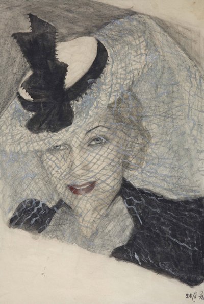 Porträt der Schauspielerin Lyubov Orlova (1902-1975) von Anonymous Anonymous