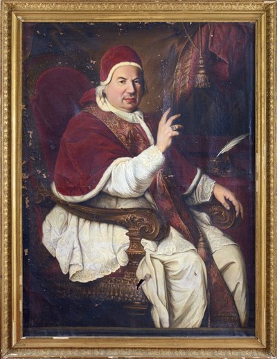Porträt von Papst Benedikt XIV. (1675-1758) von Anonymous Anonymous