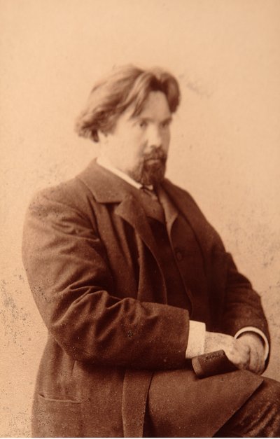Porträt des Künstlers Vasilli Ivanovich Sourikov (1848-1916) von Anonymous Anonymous