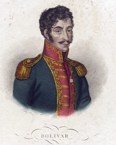 Simon Bolivar (1783-1830) von Anonymous Anonymous