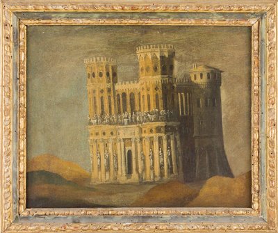 Imaginäre Erinnerung an Maschio Angioino, von François de Nome von Anonymous Anonymous