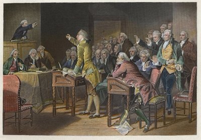 Stempelgesetz - Rede von Patrick Henry gegen das Stempelgesetz 1765 vor dem House of Burgesses von Anonymous Anonymous