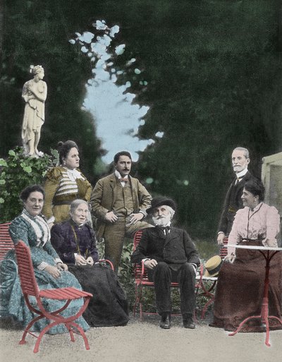 Der italienische Komponist Giuseppe Verdi (1813-1901) in Sant