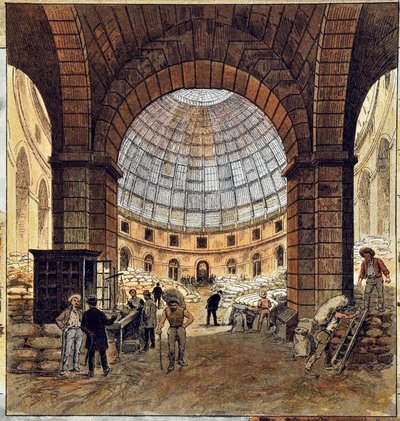 Die Pariser Börse von Deroy, Gravur von 1887 in „Paris-Illustrous Newspaper Weekly“. von Anonymous Anonymous
