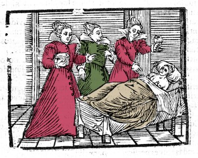 Der Tod der Hexe in „Compendium Maleficarum“ von Francesco Maria Guazzo (15?? -16??) 1608 von Anonymous Anonymous