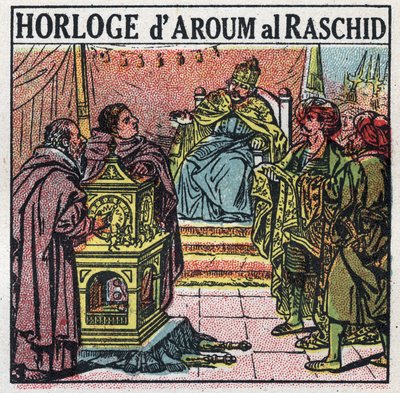 Zeit: Harun al-Raschid, Kalif der Abbasiden (763 oder 766-809). Anonyme Illustration von 1925. Private Sammlung. von Anonymous Anonymous