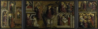 Triptychon mit Szenen aus dem Leben der Jungfrau von Anonymous Anonymous