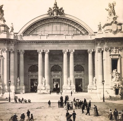 Weltausstellung 1900 in Paris: Eingang des Grand Palais von Anonymous Anonymous