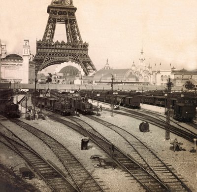 Weltausstellung 1900 - Exposition Universelle de 1900 in Paris: Der Bahnhof Champs de Mars - Privatsammlung von Anonymous Anonymous