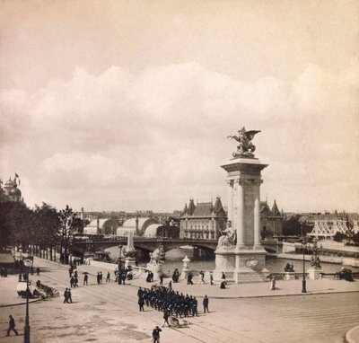 Weltausstellung 1900 in Paris: Pylon der Pont Alexandre III von Anonymous Anonymous