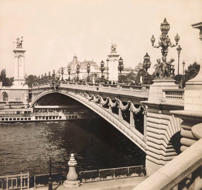 Weltausstellung von 1900 - Exposition Universelle de 1900 in Paris: Die Brücke Alexandre III - Private Sammlung von Anonymous Anonymous