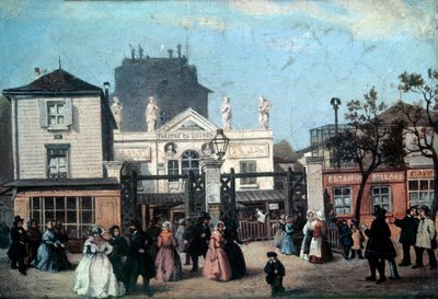 Ansicht des Luxemburger Theaters namens Bobino, Rue de Fleurus in Paris von Anonymous Anonymous