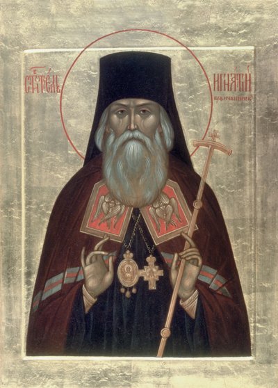 Heiliger Ignatius Brianchaninov von Anonymous Russian icon painter