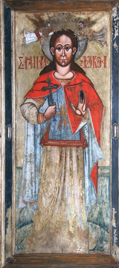 Heilige Paraskeva Pyatnitsa, frühes 17. Jahrhundert von Anonymous Russian icon painter