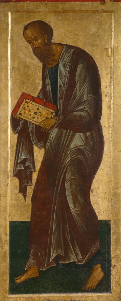 Der Apostel Paulus aus dem Deesis-Bereich, 1497 von Anonymous Russian icon painter