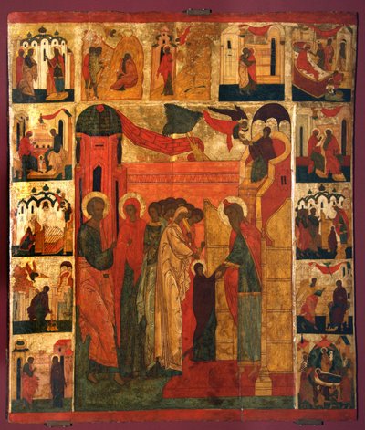 Die Darstellung der Jungfrau Maria von Anonymous Russian icon painter