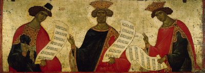 Die Propheten Daniel, David und Salomo, um 1497 von Anonymous Russian icon painter