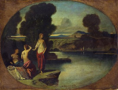 Drei Mädchen am Wasser von Anselm Feuerbach