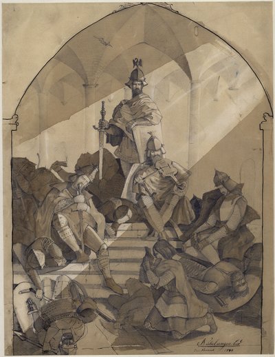 Motiv aus dem Nibelungenlied von Anselm Feuerbach