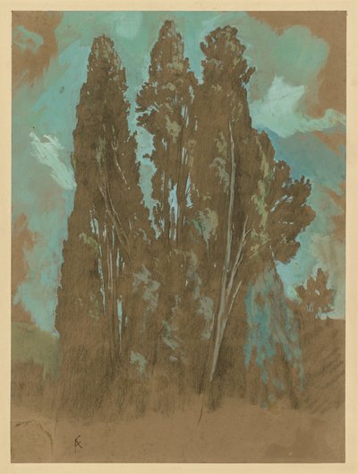 Zypressenstudie von Anselm Feuerbach