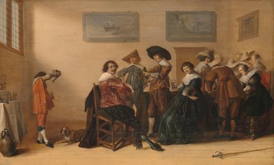 Fröhliche Gesellschaft in einem Raum von Anthonie (1601-73) Palamedesz
