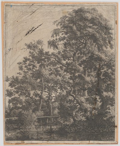 Eine kleine Brücke über einen Bach, 17. Jahrhundert von Anthonie Waterloo