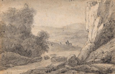 Berglandschaft mit Reisenden von Anthonie Waterloo