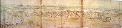 Greenwich Palace und London vom Greenwich Hill, ca. 1544 von Anthonis van den Wyngaerde