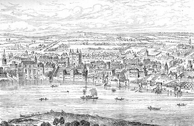 London von Temple Bar bis Charing Cross, 1543 1897 von Anthonis van den Wyngaerde