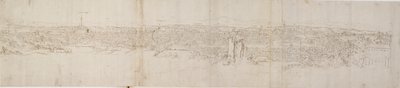 Panoramablick auf Rom vom Monte Janiculus, um 1550 von Anthonis van den Wyngaerde