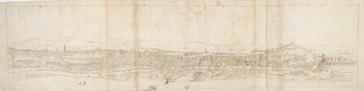 Panoramablick auf Rom vom Monte Mario, Castel S. Angelo im Vordergrund, ca. 1550er von Anthonis van den Wyngaerde