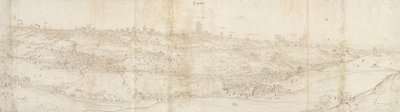 Panoramablick auf Segovia von Osten, ca. 1560-1570 von Anthonis van den Wyngaerde