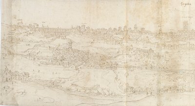 Panoramablick auf Segovia von Osten von Anthonis van den Wyngaerde