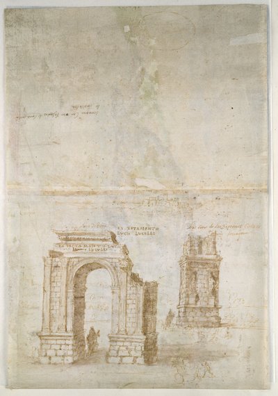 Panoramablick auf Tarragona von Süden (Seewärts) (Detail) von Anthonis van den Wyngaerde