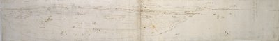 Skizze der Lagune von Valencia, la Albufera und angrenzende Küste und Landschaft, ca. 1560er von Anthonis van den Wyngaerde