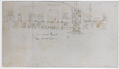 Der Brunnenhof, Hampton Court Palace, ca. 1544 von Anthonis van den Wyngaerde