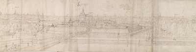 Ansicht des Palastes von Cantecroy bei Antwerpen und der umliegenden Landschaft, 1557-58 von Anthonis van den Wyngaerde