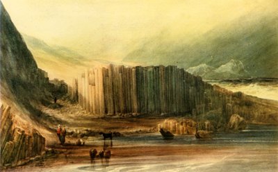 Die Insel Staffa, frühes bis mittleres 19. Jahrhundert, 1946 von Anthony Vandyke Copley Fielding