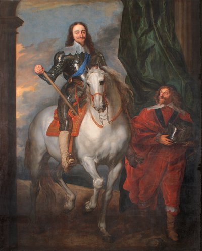 Karl I. zu Pferd mit M. De St. Antoine von Anthony van (after) Dyck
