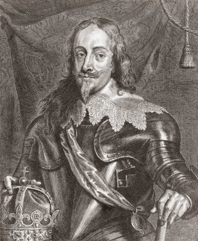 König Karl I., König von England, Schottland und Irland von Anthony van (after) Dyck