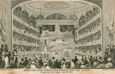 Innenansicht des Theatre Royal, Drury Lane, London von Anthony van Assen