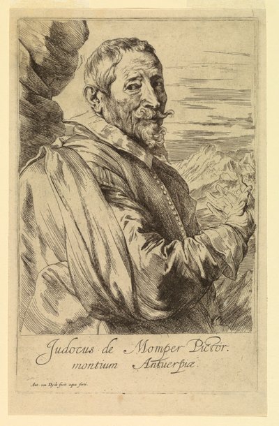 Porträt von Josse de Momper, aus den Icones Principum Virorum von Anthony van Dyck