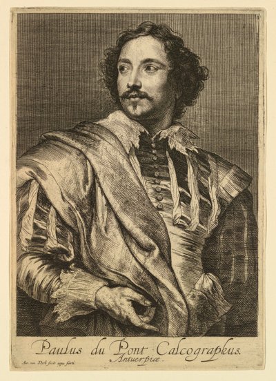 Porträt von Paulus Pontius, aus den Icones Principum Virorum von Anthony van Dyck