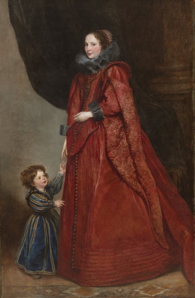 Porträt einer Frau und eines Kindes von Anthony van Dyck